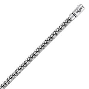 Oxidized Sterling Silver Bracelet in a Foxtail Design