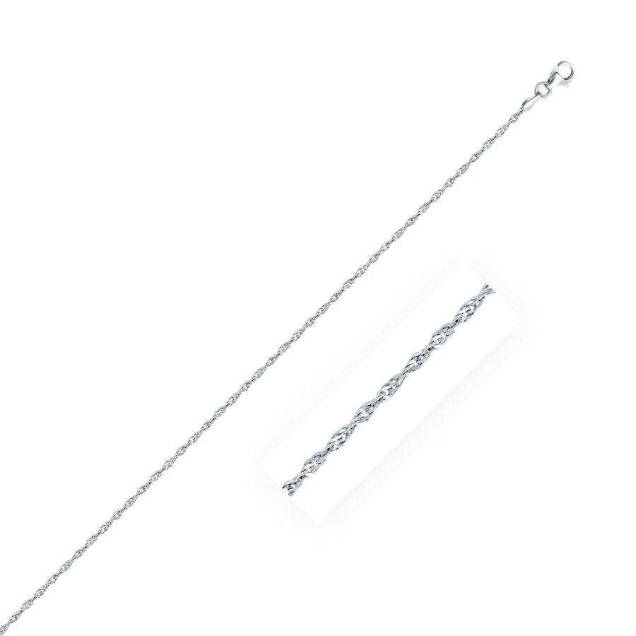 925 Sterling Silver 2.0mm Singapore Style Chain