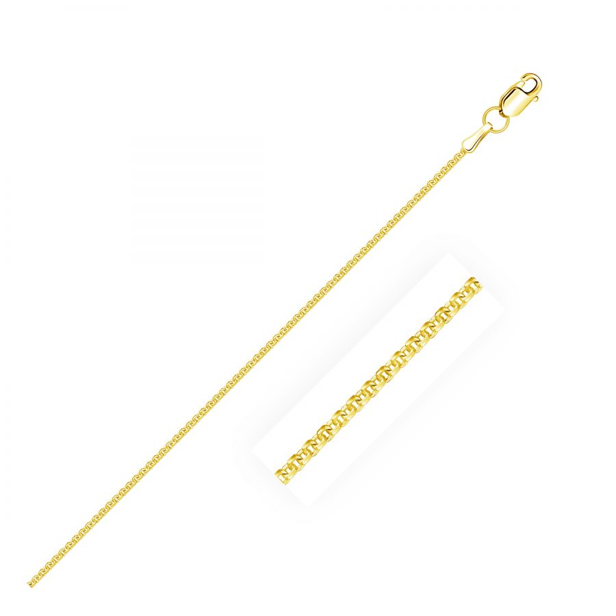 1.5mm 14K Yellow Gold Forsantina Lite Cable Link Chain