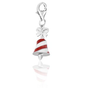 Sterling Silver Multi Color Enameled Bell Charm