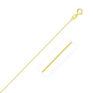 0.9mm 14K Yellow Gold Foxtail Chain